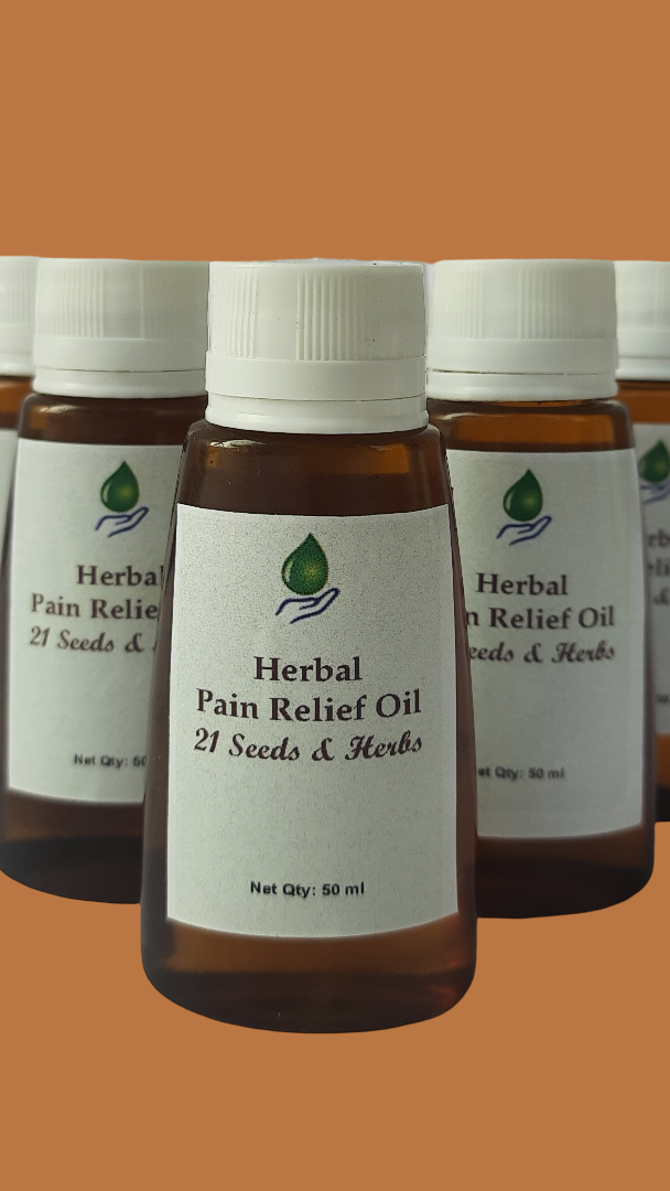 AyurInno Herbal Pain Relief Oil with 21 Seeds and Herbs